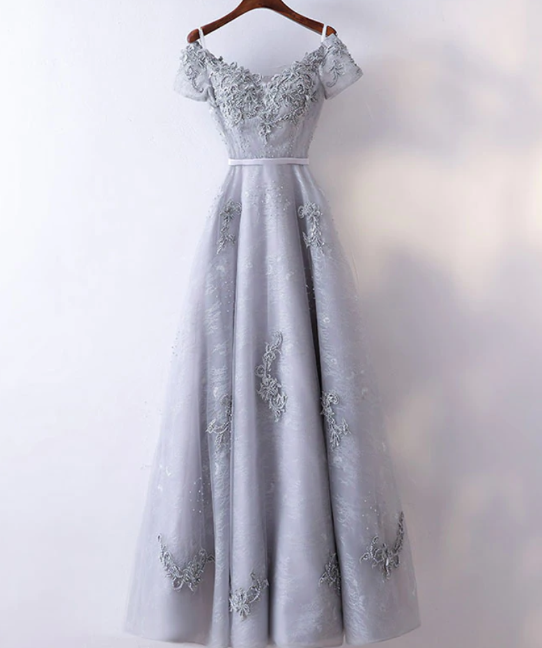 Unique v neck lace tulle long prom dress lace evening dress,DS2382