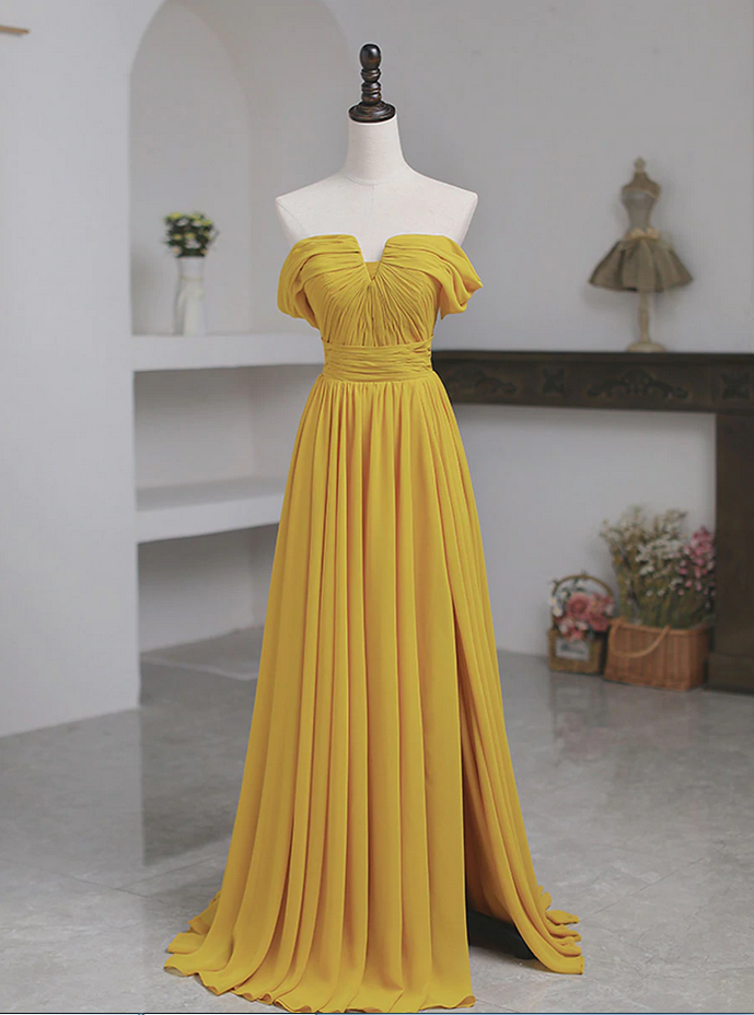 simple sleeveless full length evening dresses Prom Dresses main image 1