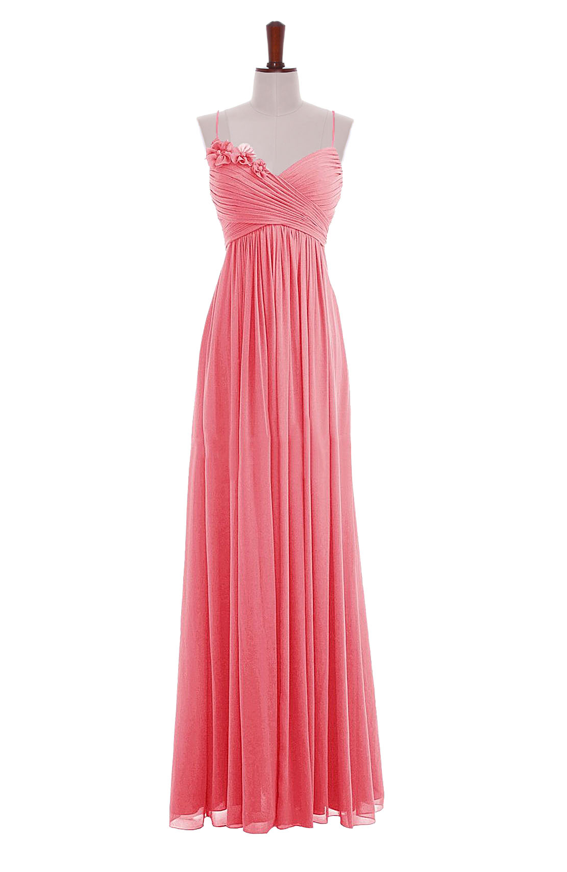 Graceful Spaghetti Straps A Line Chiffon Bridesmaid Chiffon Prom Dressbridesmaid Dress 8595