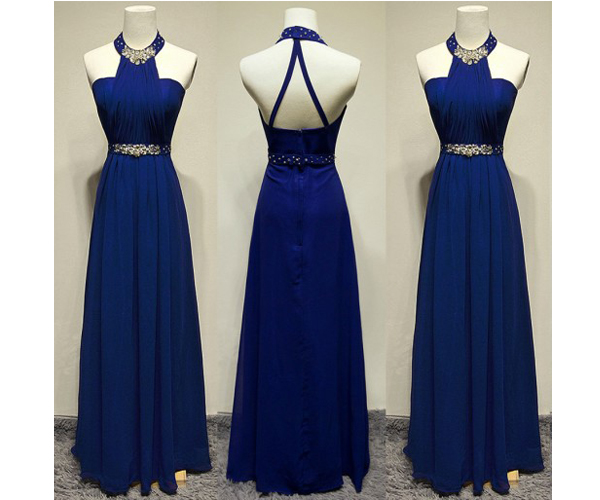 Prom Gown,royal Blue Prom Dresses,royal Blue Evening Gowns,beaded Party