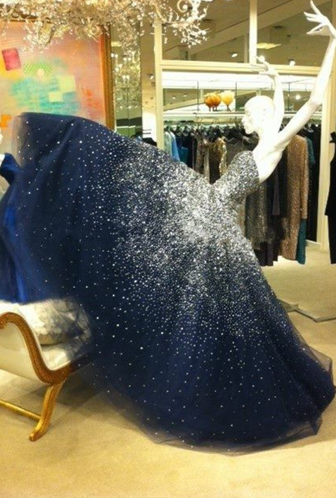 starry night evening gown