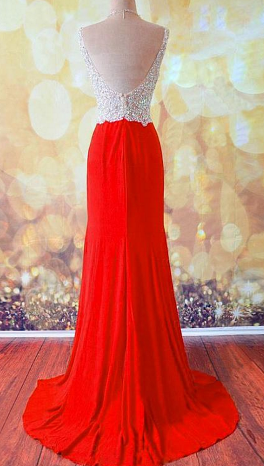 Chiffon V-neck Ruched Formal Gown with Sheer Sleeves Azalea
